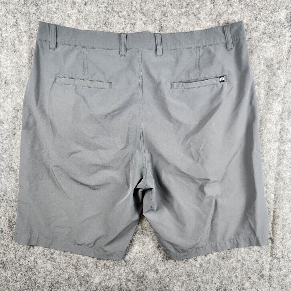 Travis Mathew Shorts Sand Harbor Mens 38 Heather Gray Performance Stretch Golf - Picture 7 of 10